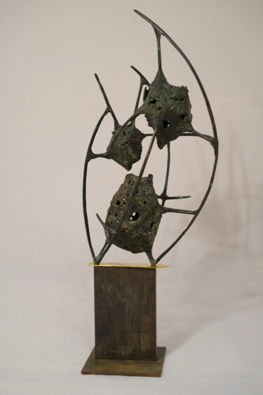 Skulptur mit dem Titel "knobby composition/…" von Vladimir Fomin, Original-Kunstwerk, Bronze