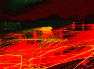 Arts numériques intitulée "Étude en rouge 2" par Théo Golb, Œuvre d'art originale