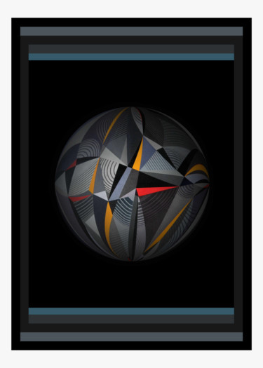 Arte digital titulada "Etude de sphère à m…" por Théo Golb, Obra de arte original