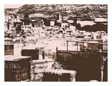 Digital Arts titled "Fès, Médina" by Théo Golb, Original Artwork