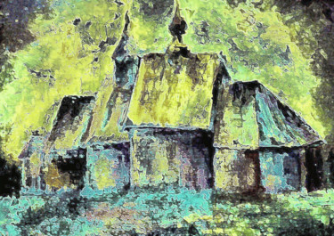 Arts numériques intitulée "Une église abandonn…" par Théo Golb, Œuvre d'art originale, Autre