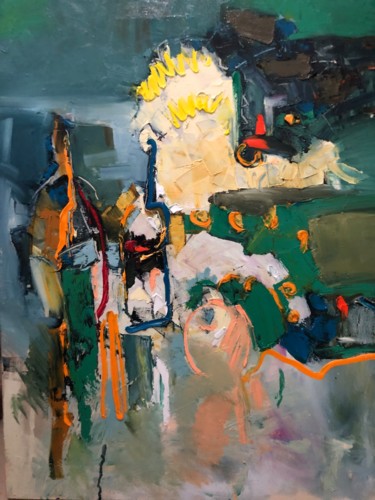 Картина под названием "Натюрморт 12" - Владимир Кокшаров, Подлинное произведение искусства, Масло