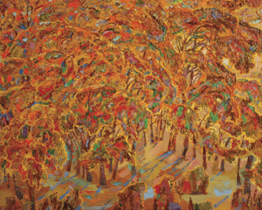 Картина под названием "Осеннее кружево" - Владимир Конев, Подлинное произведение искусства, Масло