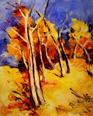 Painting titled "California Fall sce…" by Vladimir Maximenko, Original Artwork, Oil