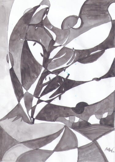 Рисунок под названием "Вяз" - Владимир Мозалевский, Подлинное произведение искусства, Акварель