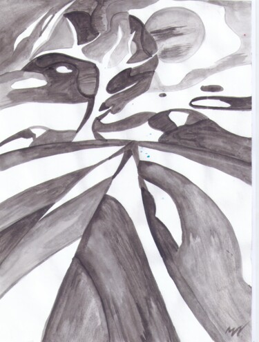 Рисунок под названием "Дорога на север" - Владимир Мозалевский, Подлинное произведение искусства, Акварель