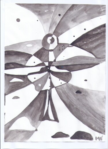 Рисунок под названием "Знамение" - Владимир Мозалевский, Подлинное произведение искусства, Акварель