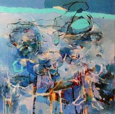 Картина под названием "Absent" - Владимир Мраков, Подлинное произведение искусства, Масло