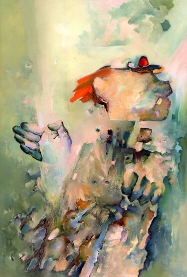Картина под названием "В светлое завтра" - Владимир Мраков, Подлинное произведение искусства, Масло