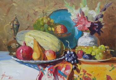 Pintura intitulada "East taste" por Vladimir Natalushko, Obras de arte originais, Óleo