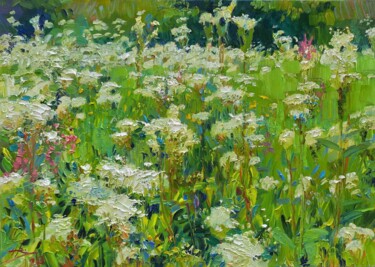 Painting titled "The scent of summer" by Vladimir Natalushko, Original Artwork, Oil