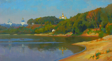 Картина под названием "Gold Coast" - Vladimir Natalushko, Подлинное произведение искусства, Масло
