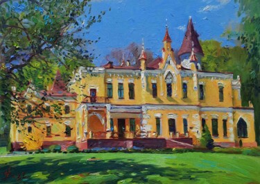 Painting titled "Castle" by Vladimir Natalushko, Original Artwork, Oil