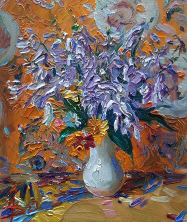 Картина под названием "Garden bouquet" - Vladimir Natalushko, Подлинное произведение искусства, Масло