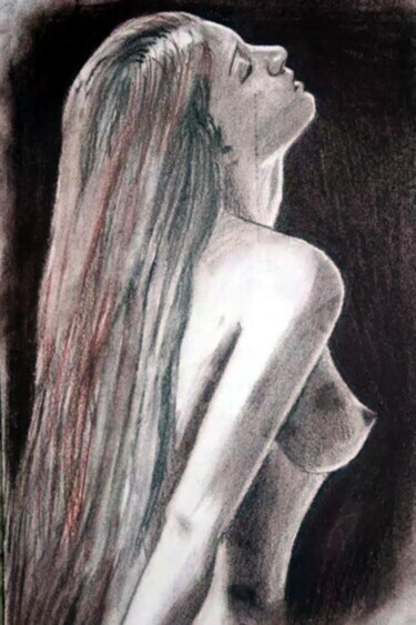 Рисунок под названием "Эвелина" - Владимир Ошмарин, Подлинное произведение искусства, Пастель