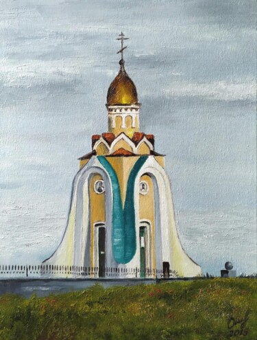 Pittura intitolato "Читинская часовня" da Vladimir Oshmarin, Opera d'arte originale, Olio