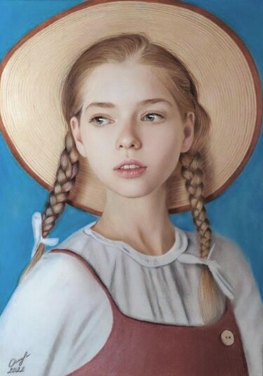 Настасья Dessin intitulée "Настасья" par Владимир Ошмарин, Œuvre d'art originale, Conté