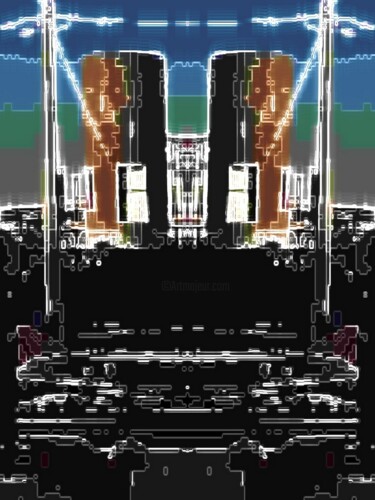 Digitale Kunst mit dem Titel "Towers" von Vladimir Pi, Original-Kunstwerk, Fotomontage