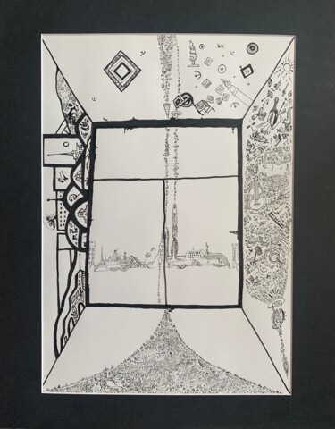 "Окно" başlıklı Tablo Vladimir Pi tarafından, Orijinal sanat, Mürekkep