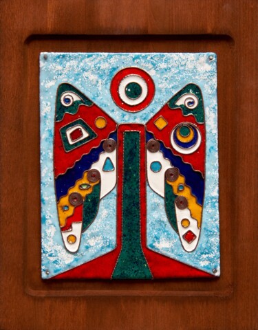 Peinture intitulée "Ангел - (горячая эм…" par Vladimir Pi, Œuvre d'art originale, Émail