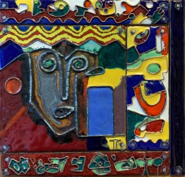 Peinture intitulée "Удивление - (горяча…" par Vladimir Pi, Œuvre d'art originale, Émail