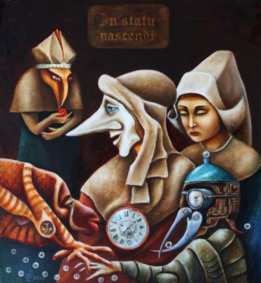 Peinture intitulée "IN THE STATE OF GEN…" par Vladimir Pronkin, Œuvre d'art originale, Huile