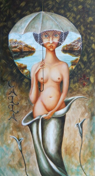 Pintura intitulada "Calla" por Vladimir Pronkin, Obras de arte originais, Óleo
