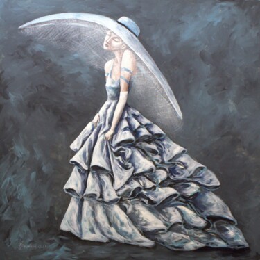 Картина под названием "BRIDE" - Vladimir Pronkin, Подлинное произведение искусства, Масло