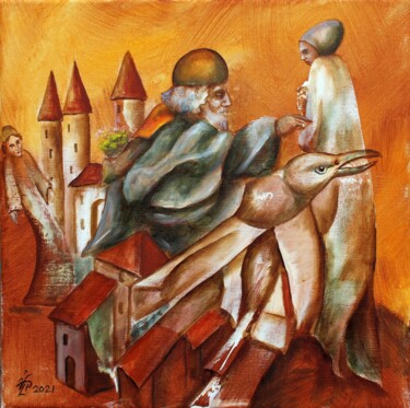 Peinture intitulée "J-5" par Vladimir Pronkin, Œuvre d'art originale, Huile