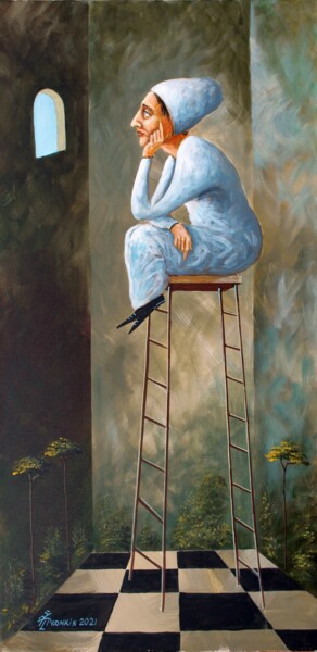 Картина под названием "LIGHT ELF" - Vladimir Pronkin, Подлинное произведение искусства, Масло