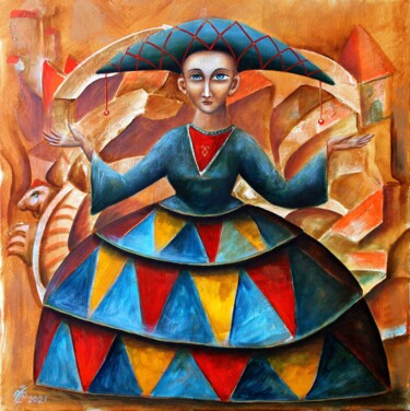 Pintura titulada "МАРИОНЕТКА" por Vladimir Pronkin, Obra de arte original, Oleo
