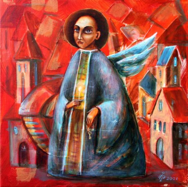 Pintura titulada "св.Петр" por Vladimir Pronkin, Obra de arte original, Oleo