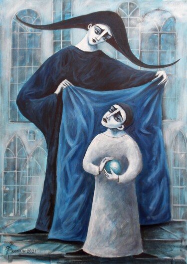 Картина под названием "GOTHIC PATRON 5" - Vladimir Pronkin, Подлинное произведение искусства, Масло