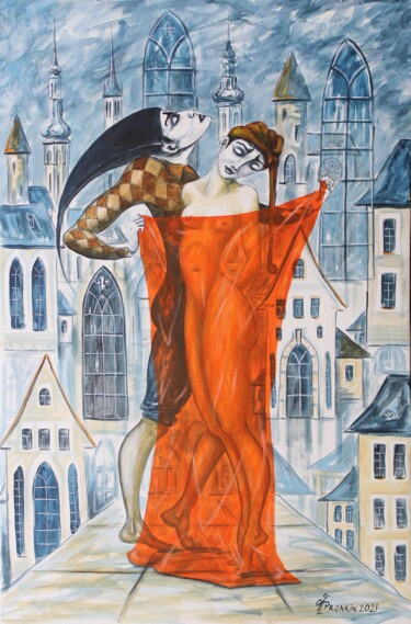 Картина под названием "GOTHIC PATRON 11" - Vladimir Pronkin, Подлинное произведение искусства, Масло