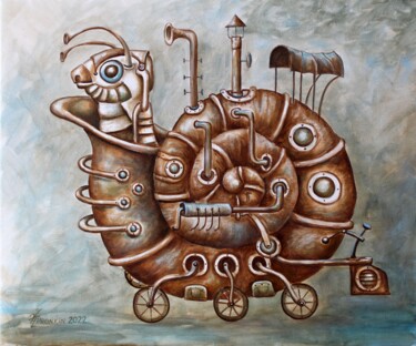 Картина под названием "УЛИТКА" - Vladimir Pronkin, Подлинное произведение искусства, Масло