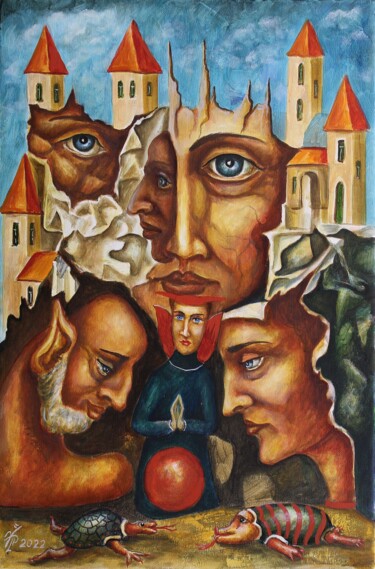 Pintura titulada "ТАИНСТВО 1" por Vladimir Pronkin, Obra de arte original, Oleo