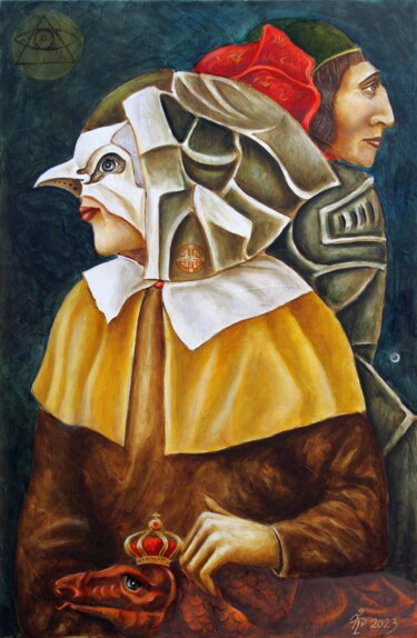 Malerei mit dem Titel "BALANCE G" von Vladimir Pronkin, Original-Kunstwerk, Öl