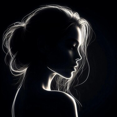 Digital Arts titled "Portrait of a young…" by Vladimir Semenov, Original Artwork, AI generated image