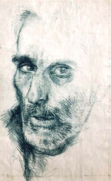 Drawing titled "Self Portrait" by Vladimir Shahinyan, Original Artwork