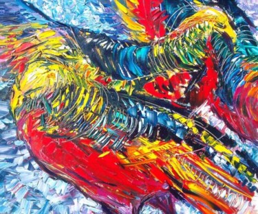 Painting titled "Birds" by Vladimir Shahinyan, Original Artwork