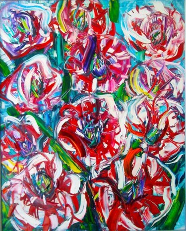 Painting titled "Impression of Red W…" by Vladimir Shahinyan, Original Artwork