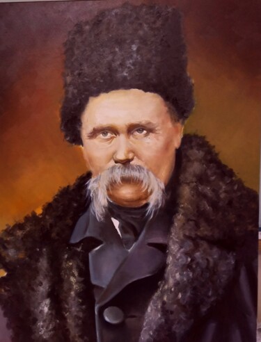 Painting titled "Портрет Т.Г. Шевчен…" by Vladimir Iudin, Original Artwork, Oil