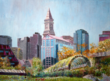 Majestic Beautiful Boston Картина под названием "Majestic Beautiful…" - Vladimir Volosov, Подлинное произведение искусства, Масло Установлен на Подрам…