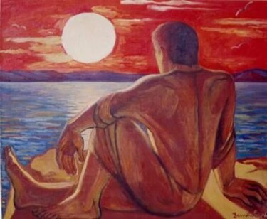 Painting titled "Sunset" by Vladimir Zagitov, Original Artwork