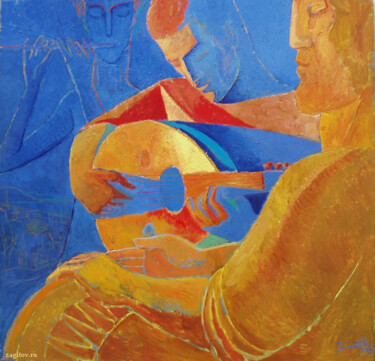 Malerei mit dem Titel "Trio" von Vladimir Zagitov, Original-Kunstwerk, Öl