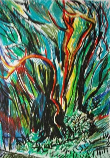 Dessin intitulée "Tree's life" par Vladimir Zagitov, Œuvre d'art originale