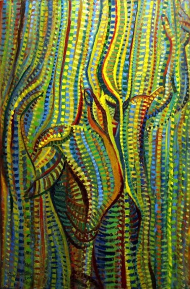 Malerei mit dem Titel "Stream" von Vladimir Zagitov, Original-Kunstwerk, Öl