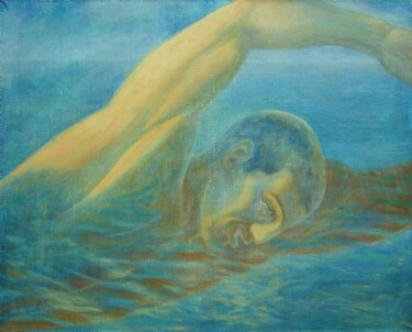 Картина под названием "Morning" - Vladimir Zagitov, Подлинное произведение искусства, Масло