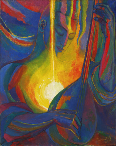 Peinture intitulée "Inside Of The Sound" par Vladimir Zagitov, Œuvre d'art originale, Huile