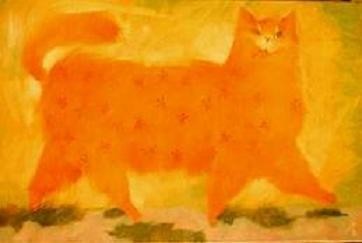 Painting titled "Marches-cat/Мартовс…" by Vladimir Agapov, Original Artwork